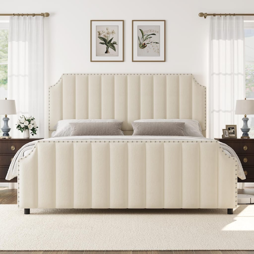 Platform Bed Frame with 50.2" Headboard