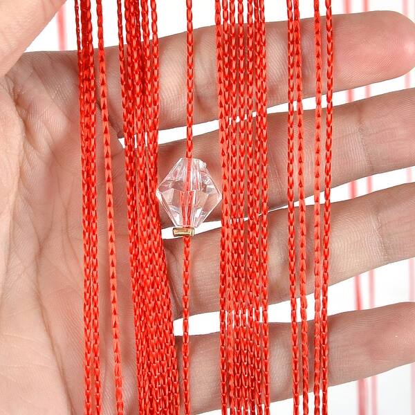 Shop Window Door Polyester Beads Pendant Decor String Hangings