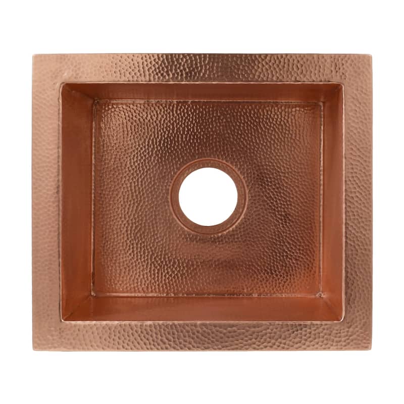 Native Trails Manhattan 17" x 15" Single Basin Drop In 16-Gauge Copper