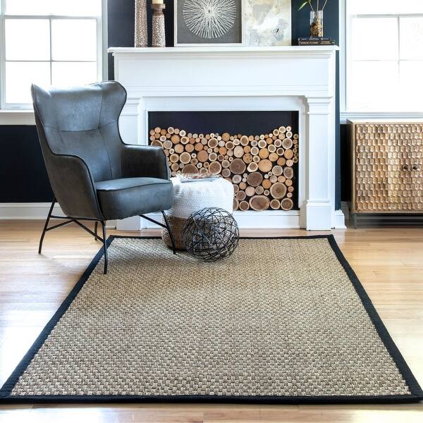 Shop The Curated Nomad Vidua Seagrass Fiber Checkered Area Rug On Sale Overstock 28908100