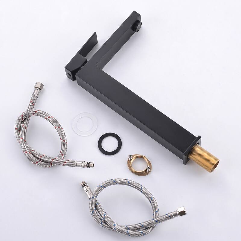 Modern Single Handle Bathroom Sink Faucet with Overflow Pop Up Hole, Control Hot and Cold, Suitable for Home Hotel Bathroom