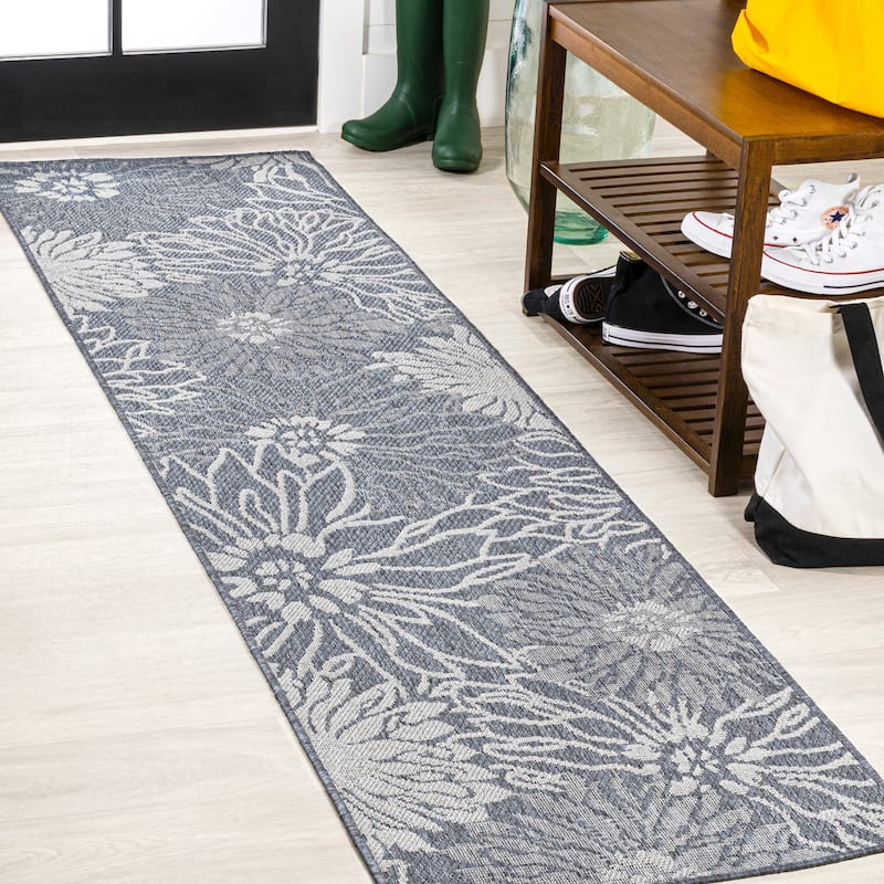 JONATHAN Y Lotus Modern All-Over Floral Indoor/Outdoor Area Rug