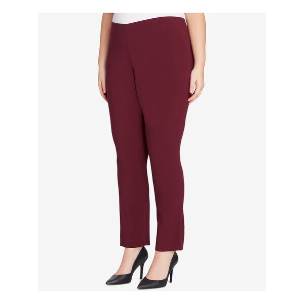 burgundy work pants