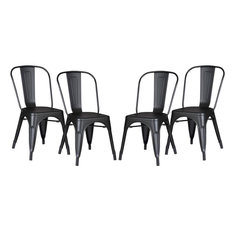 Modern Metal Dining Room Kitchen Bar Chair Set
