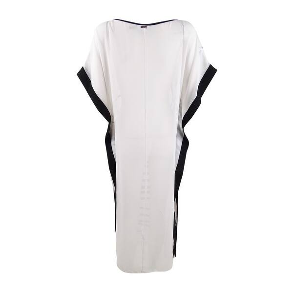 Shop Calvin Klein Women S Printed Kaftan Dress Swim Cover Up