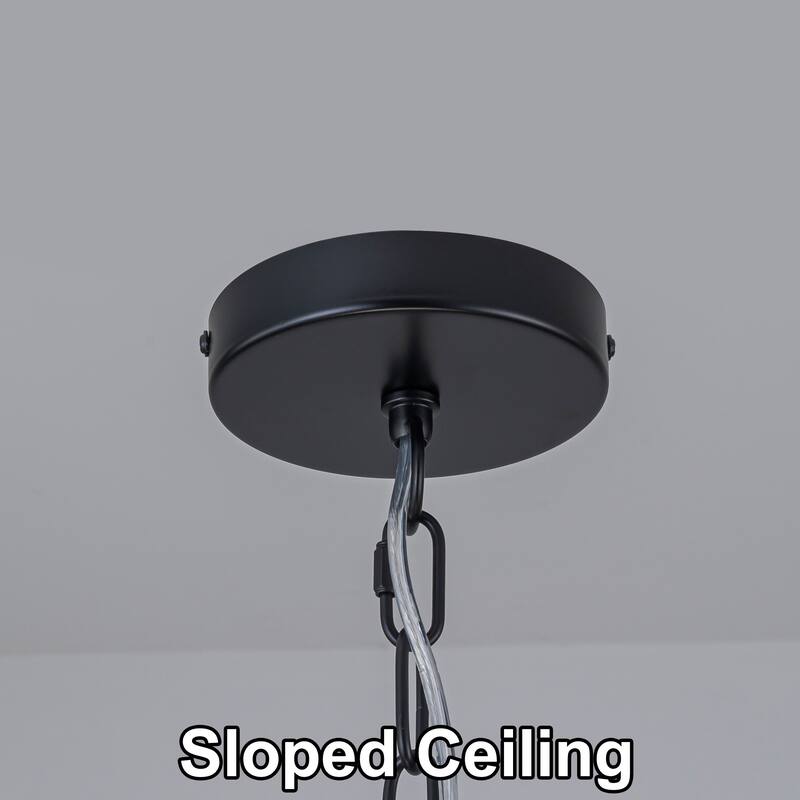 Starsky 4-light Rattan Hand-Woven Hemp Rope Chandelier