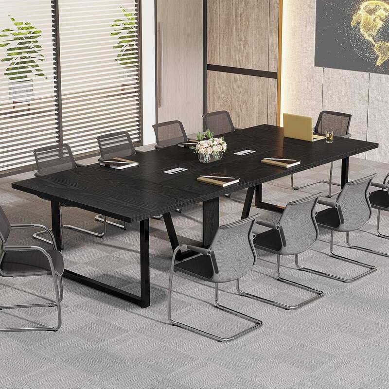 8FT Conference Table, 94.49 L Large Meeting Table for 10 People