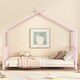 preview thumbnail 19 of 25, Metal House Platform Bed Pink