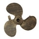 preview thumbnail 2 of 4, Zeckos Bronze Cast Iron Boat Propeller Wall Mount Garden Hose Hanger - 10.25 X 10.5 X 6 inches
