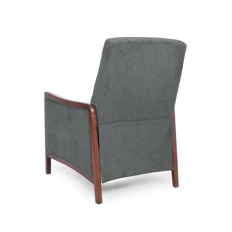 Recliner Chair with Birch Wood Frame, Pushback Mechanism & Tufted Channel Stitching