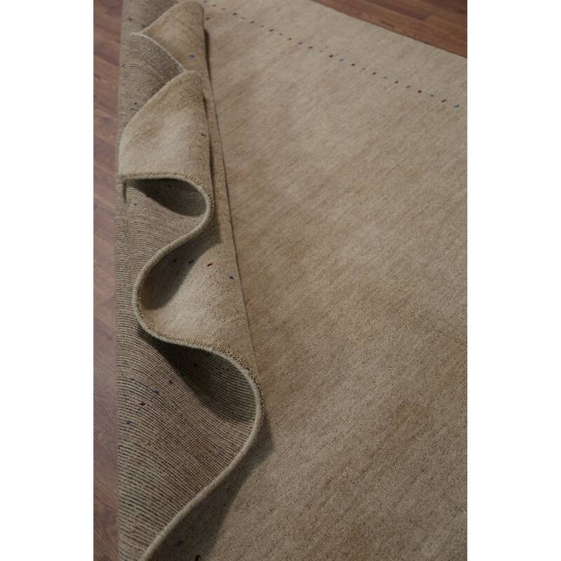 Gabbeh Indian Area Rug Hand-Knotted Bedroom Wool Carpet - 5'5" x 7'6"