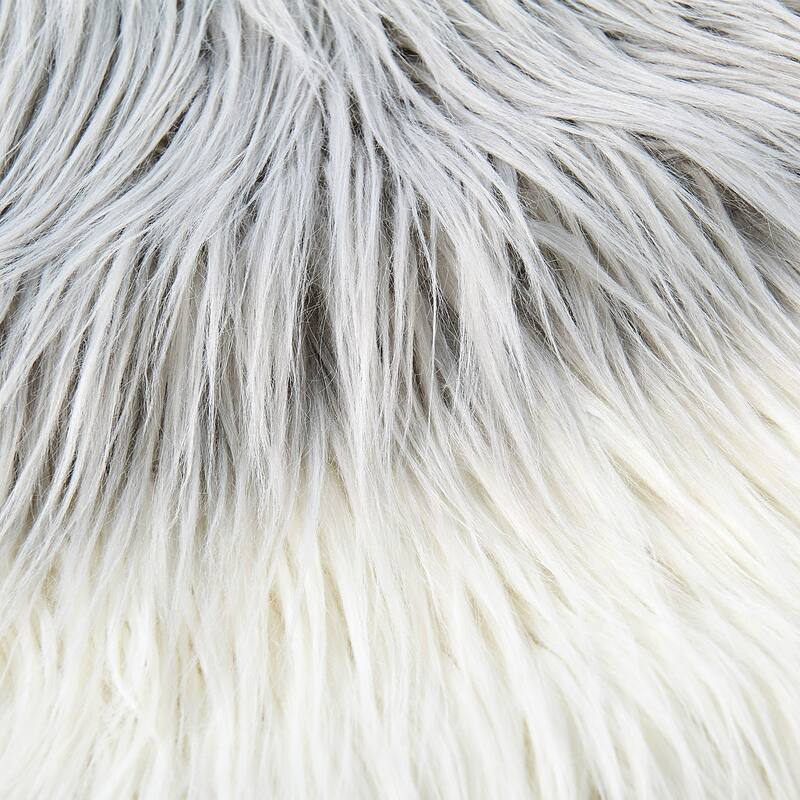 Tie Dyed Lamb Shaggy FauxFur 2 pc Pillow Shell, NO INSERT