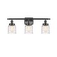 preview thumbnail 72 of 79, Innovations Lighting Ballston Urban Bell - 3 Light 26" Bath Vanity Light Deco Swirl/Matte Black Finish