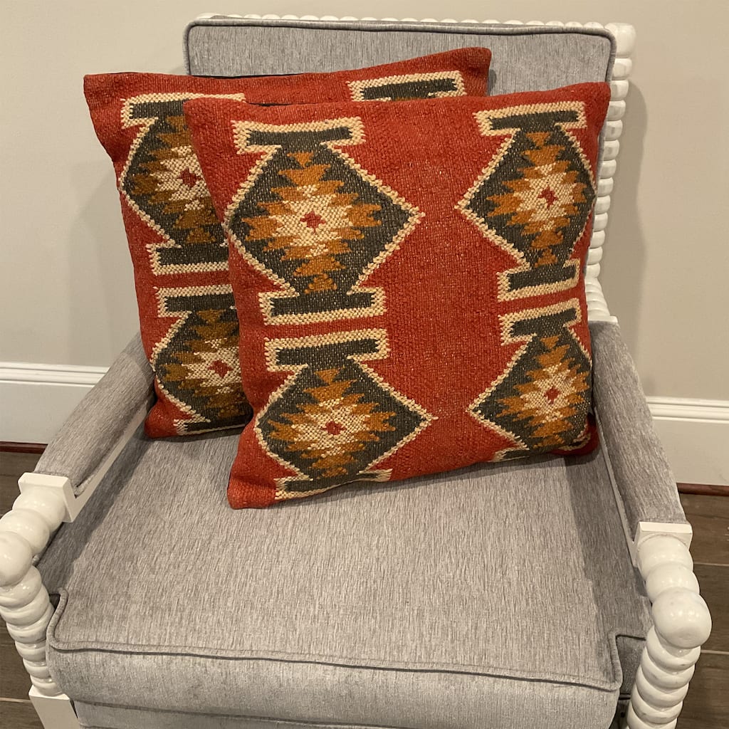 HERAT ORIENTAL Handmade Killim Throw Pillow Set