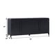 preview thumbnail 24 of 28, Walker Edison Modern Curved 70-inch Buffet Sideboard and TV Stand
