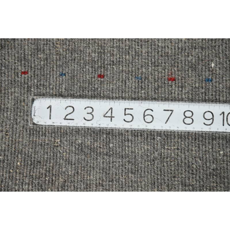 Tribal Gray Gabbeh Indian Area Rug Handmade Wool Carpet - 4'9" x 7'10"