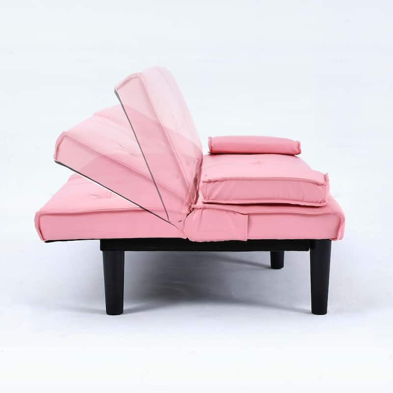 Sofa Bed with Foldable Design and Cup Holder,Ideal for Versatile Living Spaces