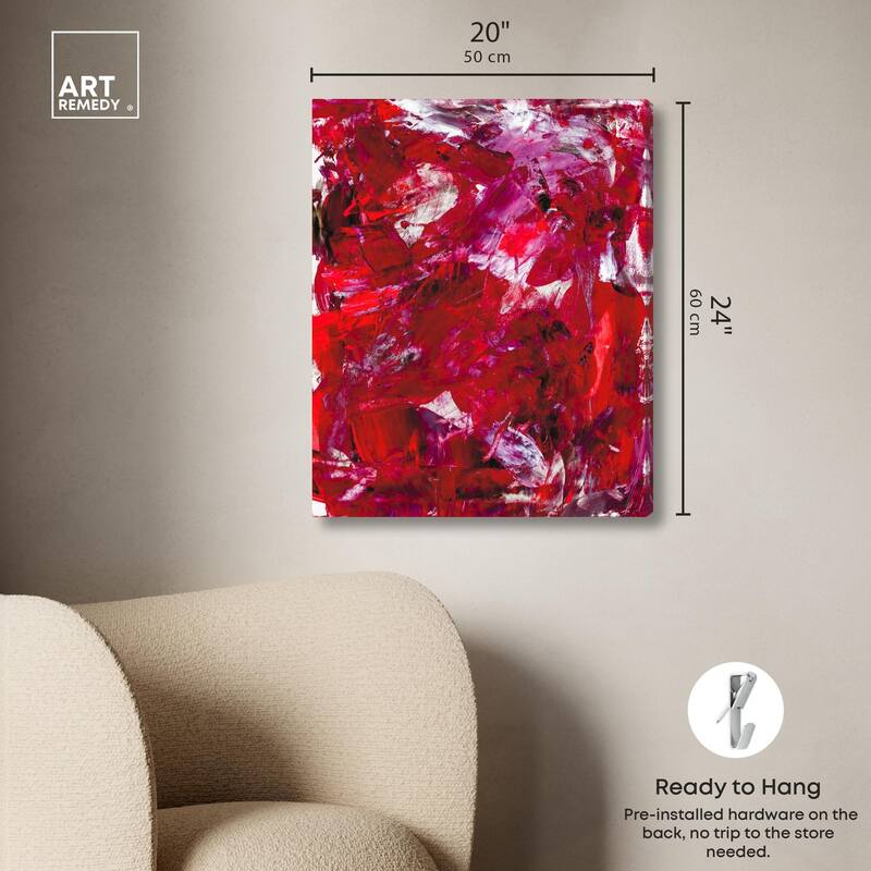 Eruption of Red II Canvas by Art Remedy, Gallery Wrapped