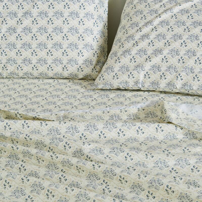 Patina Vie Maison Brushed Microfiber Floral Bloom Sheet Set