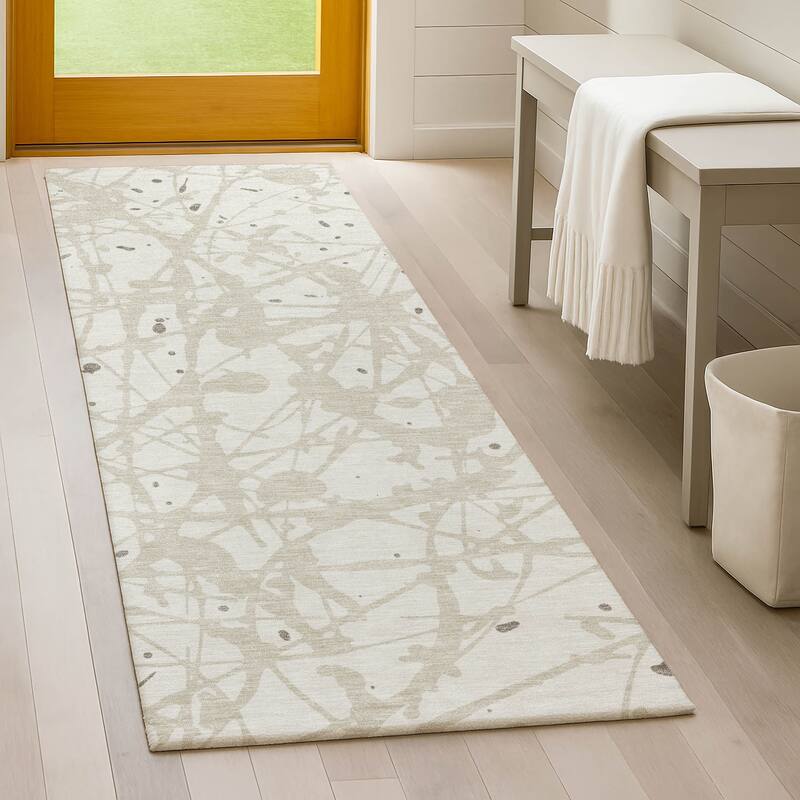 Machine Washable Indoor/ Outdoor Modern Campo Chantille Rug