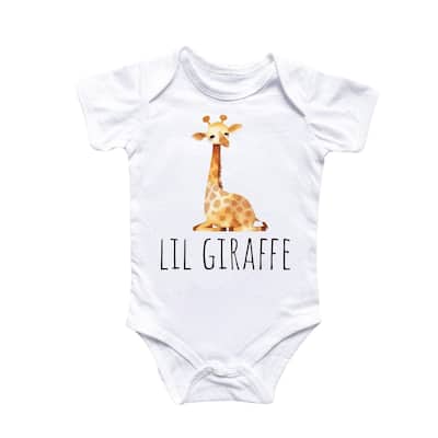 Little Giraffe Safari - Baby Boy Girl Clothes Infant Bodysuit Funny Cute Newborn