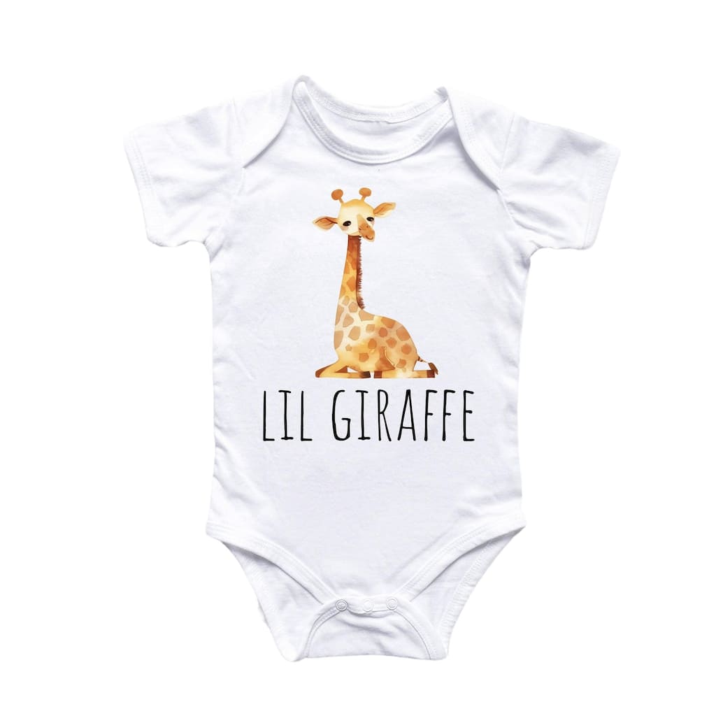 Little Giraffe Safari - Baby Boy Girl Clothes Infant Bodysuit Funny Cute Newborn