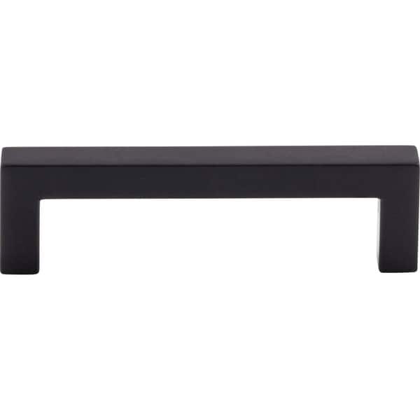 Top Knobs M1162 Square 3 3 4 Center To Center Handle Cabinet Pull Flat Black Overstock 13186052