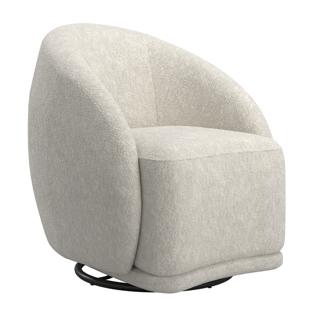 Solvie Jacquard Velvet Swivel Accent Chair by iNSPIRE Q Modern