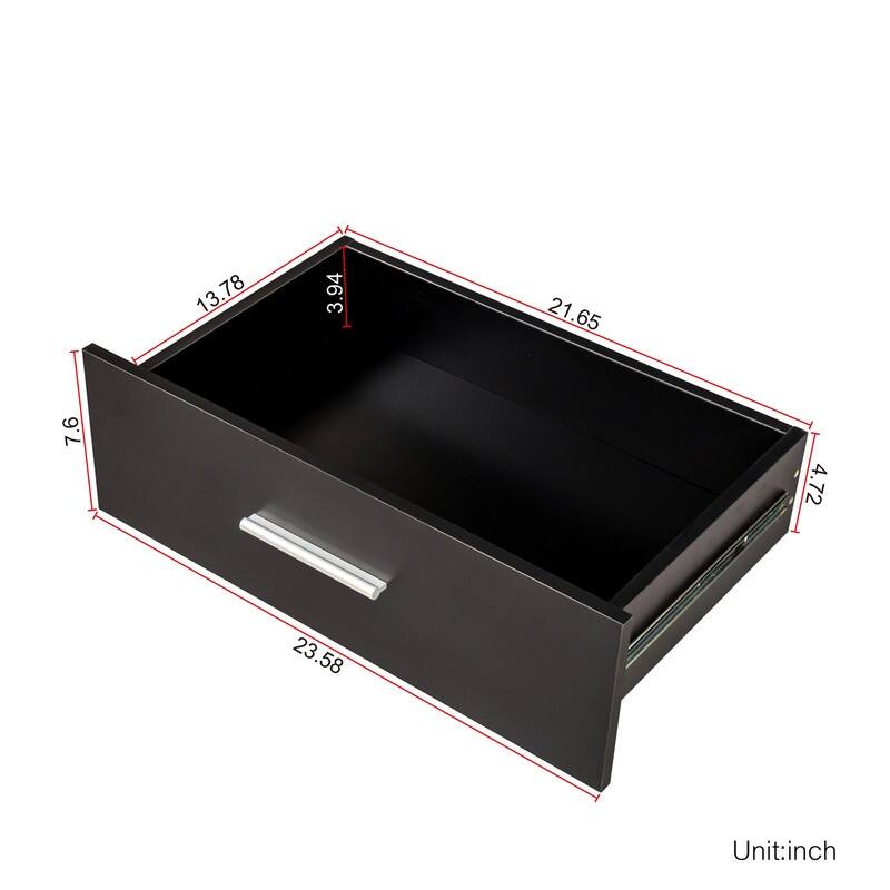 Space-saving 8-Drawer Double Dresser