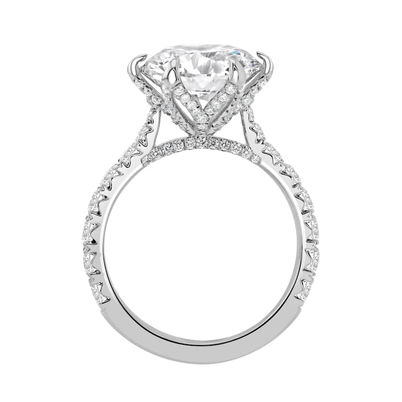 Auriya 14k Gold 6 1/4ctw Round 6-Prong Diamond Engagement Ring (F-G VS)