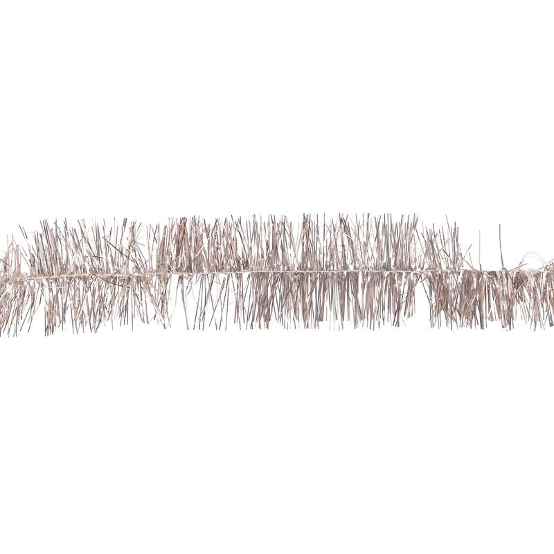 Shiny Two-Tone Tinsel Christmas Garland - 18' x 3" - Pink