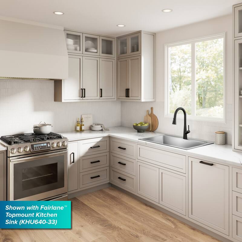 KRAUS Odelia 4-Function Single Handle Pull Down Kitchen Faucet