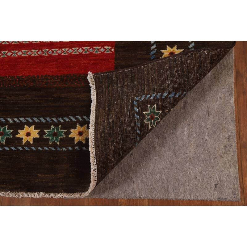 Gabbeh Kashkoli Oriental Area Rug Hand-knotted Wool Carpet - 6'5" x 8'3"