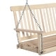preview thumbnail 8 of 15, Outsunny 2-Seater Hanging Porch Swing Outdoor Patio Swing Chair Seat with Slatted Build and Chains