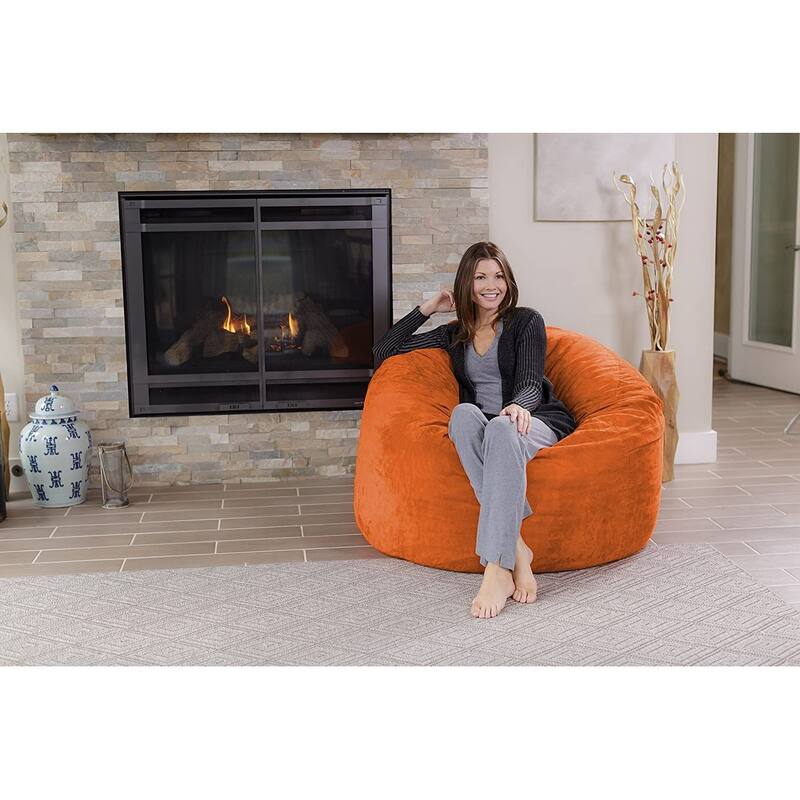 Bean Bag Chair 4-foot Memory Foam Removable Cover Bean Bags
