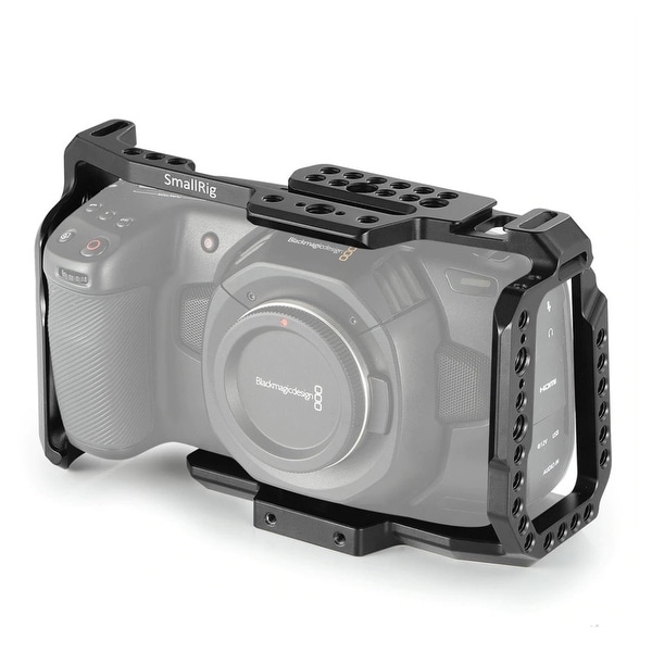 Shootvilla Blackmagic Pocket Cinema Camera cage with Wooden Grip Handle