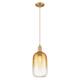 Option Brushed Brass / Amber Shade