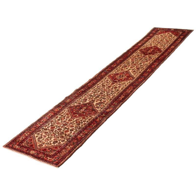 ECARPETGALLERY Hand-knotted Andelz Cream Wool Rug - 2'9 x 12'10