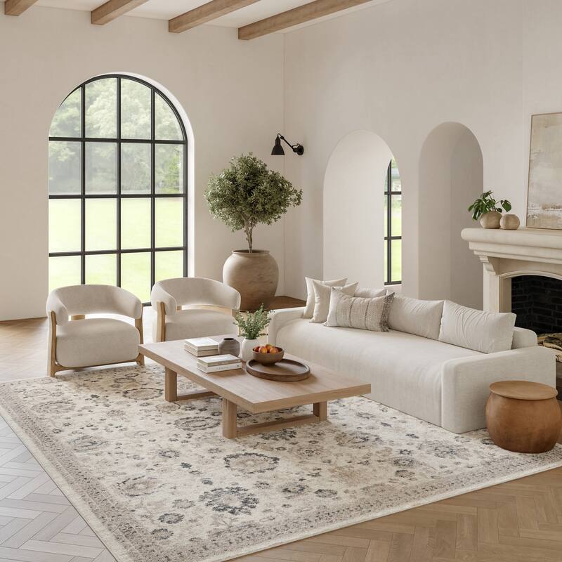 Nourison Renewed Indoor only Persian Area Rug - 7' 10" x 9' 10" - Ivory/Multicolor