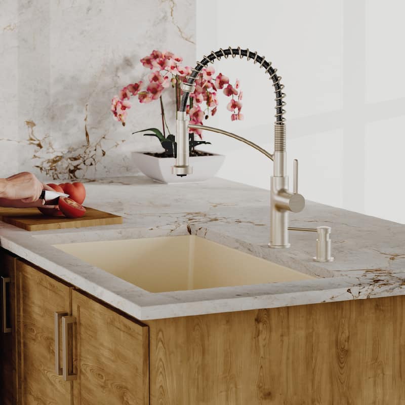 Karran 32" Undermount Double Equal Bowl Quartz Kitchen Sink Kit - 32" x 19.5" x 9"