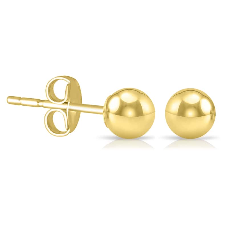 Marquee Jewels 3MM 14K Yellow Gold Filled Round Ball Earrings