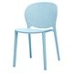 preview thumbnail 4 of 4, Gyna 14 Inch Kids Side Chair, Dotted Backrest, Armless, Set of 4, Blue
