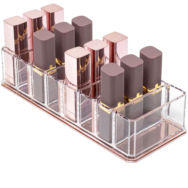 Sorbus 8 Slot Bronzer and Blush Makeup Organizer, Cosmetics Storage - Clear