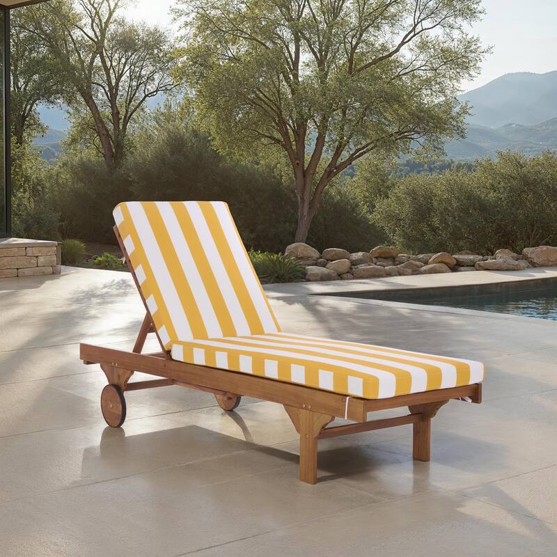 SAFAVIEH Iyanna Lounge Chair - 25 In. W x 80 In. D x 17-42 In. H - 25"W x 80"D x 17-42"H
