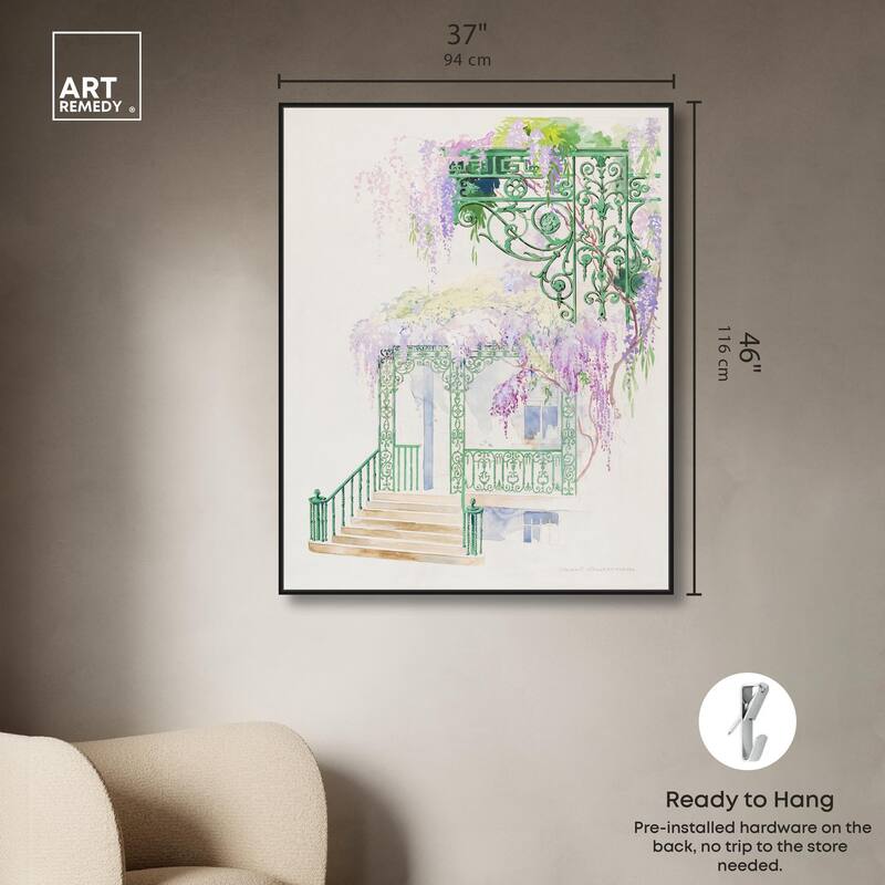 Cast Iron Porch Railing Canvas by Art Remedy