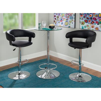 Roxie 3-piece Dining Pub Set with Height Adjustable Stools
