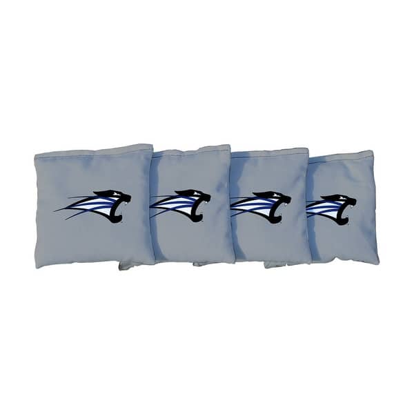 slide 2 of 3, Saint Francis Grey Cornhole Bags All-Weather Resin Filled