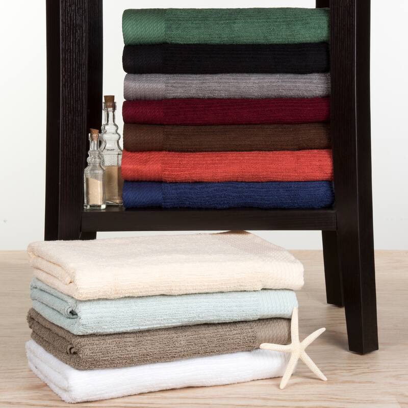10-Piece Bath Towel Set by Lavish Home (Silver)