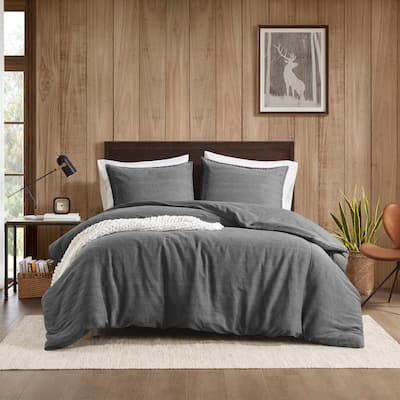 3PCS Full/Queen Twill Washed Duvet Set