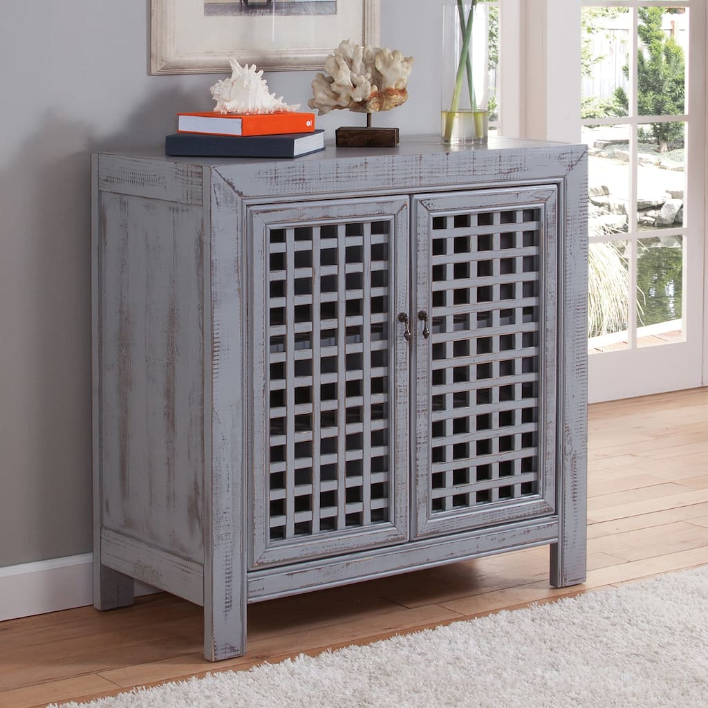 Steve Silver Raissa Distressed Finish Two-door Accent Cabinet